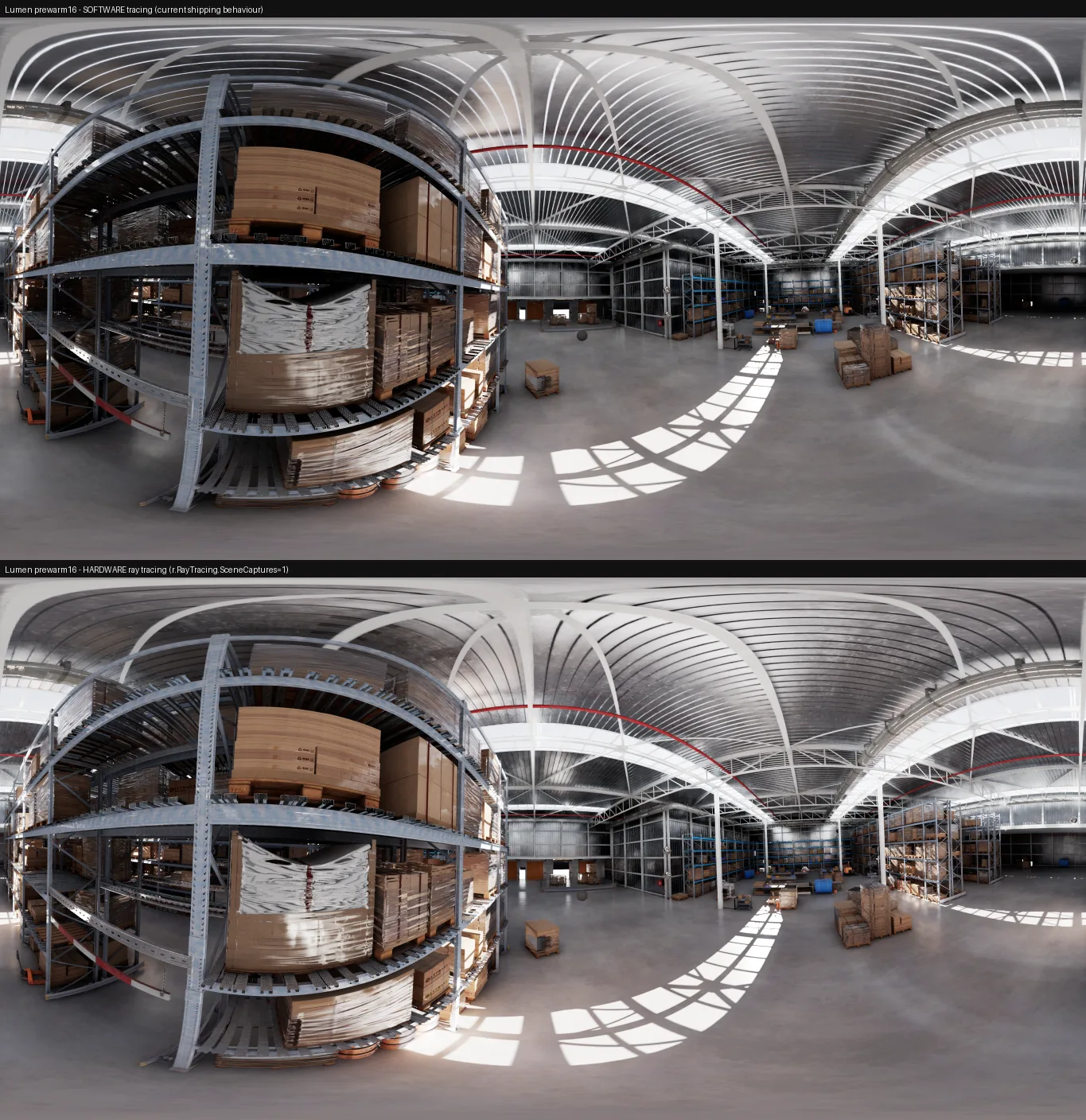 360° panoramic capture of the same scene